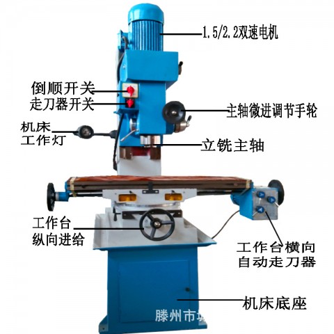 钻铣床主要用途是什么（钻铣床结构示意图）