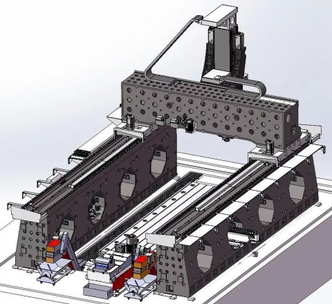加工中心龙门横梁（动梁式龙门加工中心）